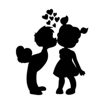 Lavagne adesive da parete amore bambini love