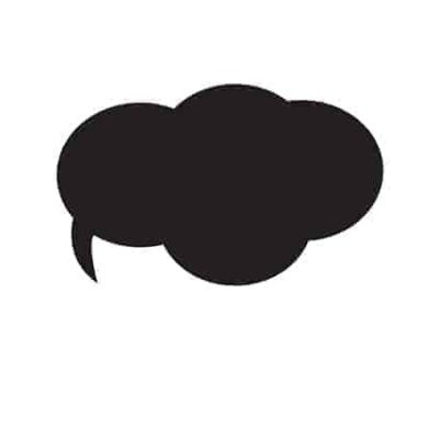 Lavagne adesive da parete nuvoletta fumetto