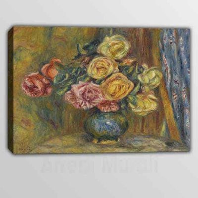 Quadro moderno Pierre Auguste Renoir Vaso di Fiori riproduzione su tela