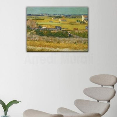 Quadro su tela riproduzione Il Raccolto di Van Gogh