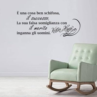 Adesivi murali frase di Victor Hugo arredo