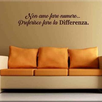 Adesivi murali frasi aforismi arredo casa ufficio