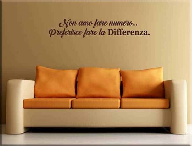 Adesivi murali frasi aforismi arredo casa ufficio