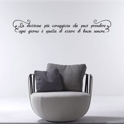 Decorazioni adesive da parete frase personalizzata