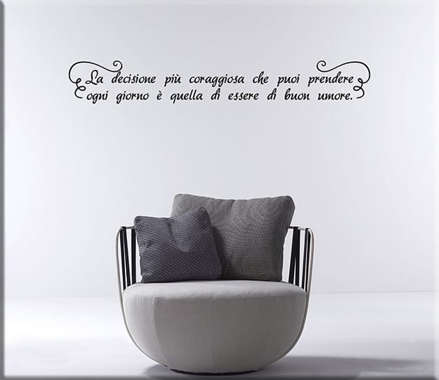 Decorazioni adesive da parete frase personalizzata