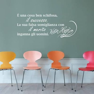 adesivi da parete frase victor hugo arredo