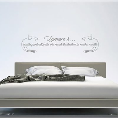 adesivi murali arredo frase personalizzata