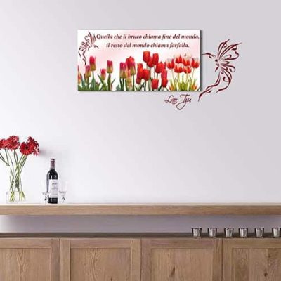 Adesivi murali quadro moderno frase Lao Tzu