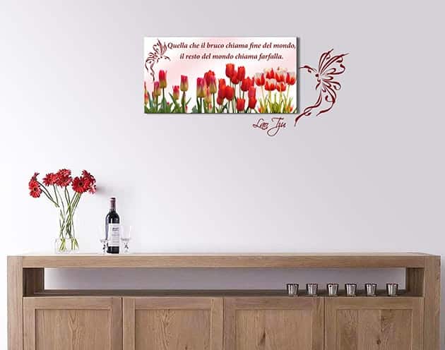 Adesivi murali quadro moderno frase Lao Tzu