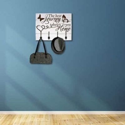 Pannelli da muro shabby chic appendiabiti in legno