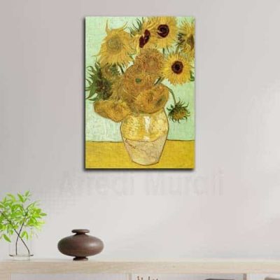 tela riproduzione Van Gogh Vaso di Girasoli