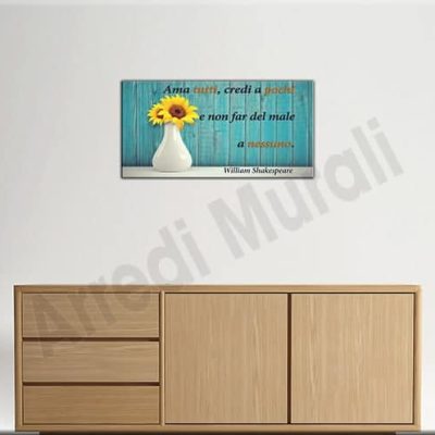 quadro moderno frase William Shakespeare