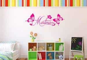 adesivi da parete nome personalizzato camerette