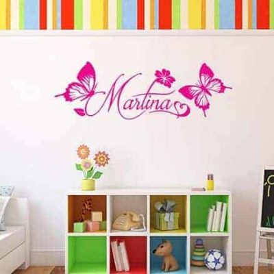 adesivi da parete nome personalizzato camerette
