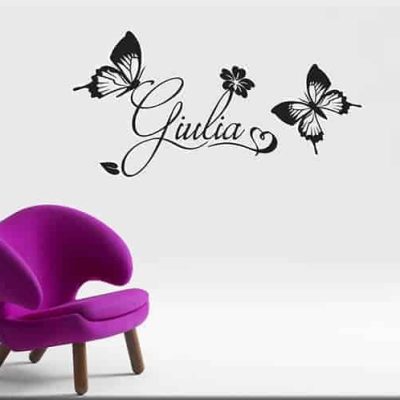 adesivi murali nome personalizzato camerette