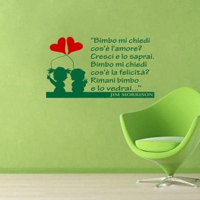 Adesivi da parete frase bimbo Jim Morrison