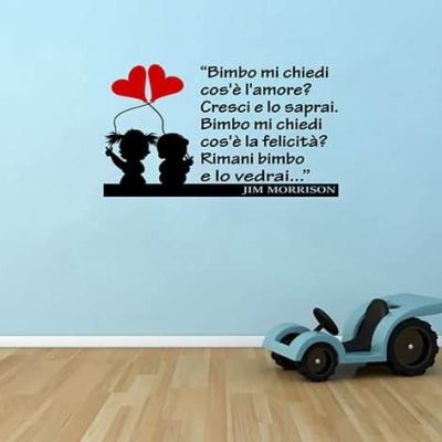 Adesivi murali frase bimbo Jim Morrison