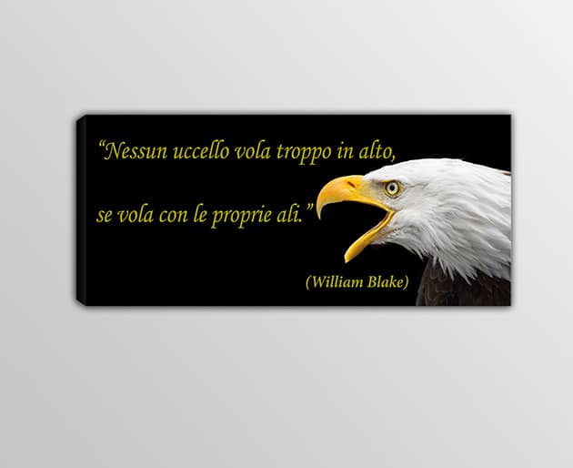 Quadro moderno stampa frase William Blake