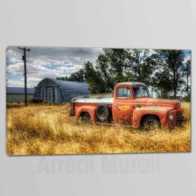 quadro su tela moderno con paesaggio di campagna vintage