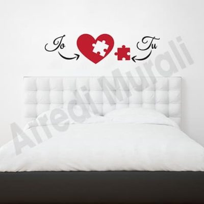 Adesivi murali love noi arredo decorazioni letto