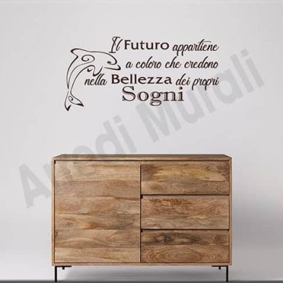 adesivi da parete frase futuro decorazioni arredo casa
