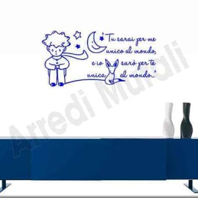 decorazioni adesive murali frase il piccolo principe