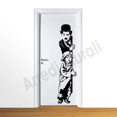 wall stickers charlie chaplin arredo casa