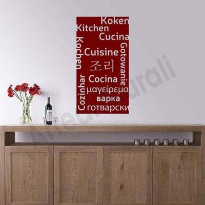 Adesivo da parete cucina arredo moderno