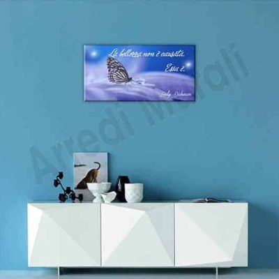 quadro moderno stampa frase bellezza Emily Dickinson