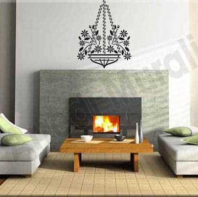 Adesivi da parete decorazioni floreali portafiori