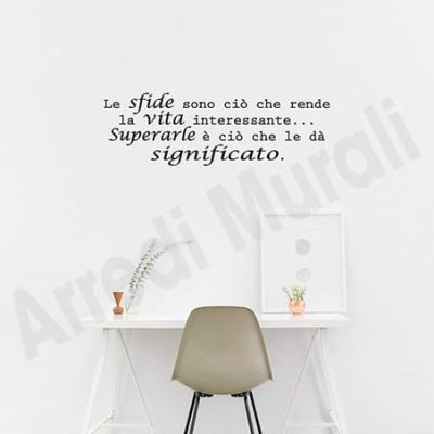 adesivi da muro frase decorazioni da parete arredo
