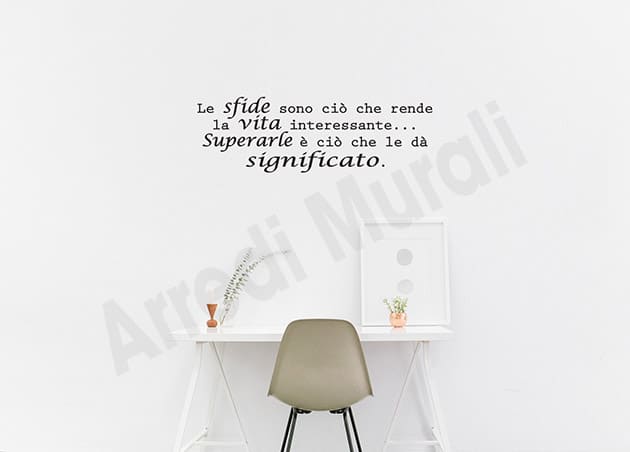 adesivi da muro frase decorazioni da parete arredo