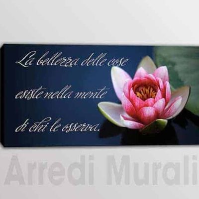 quadro moderno stampa su tela con frase arredo