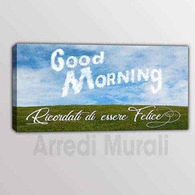 quadro moderno stampa su tela frase felicità