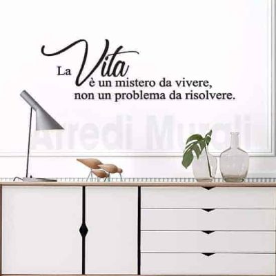 Adesivi da parete frase vita decorazioni murali arredo casa