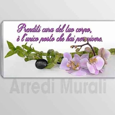 quadro moderno stampa su tela frase bellezza arredo