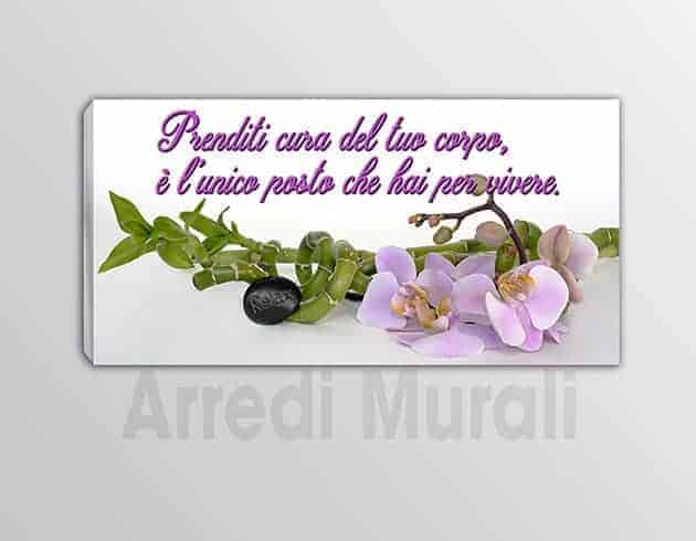 quadro moderno stampa su tela frase bellezza arredo