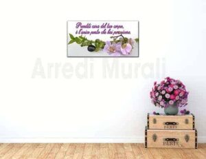 quadro moderno stampa tela frase bellezza arredo