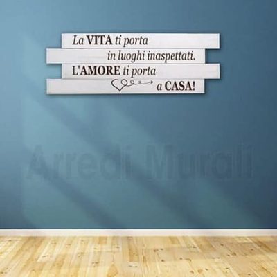 Pannello decorativo in legno stile shabby chic