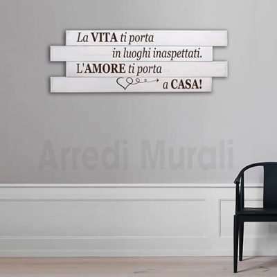 Pannello in legno decorativo stile shabby chic casa