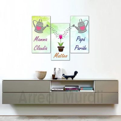 quadri moderni personalizzati nomi famiglia stampe