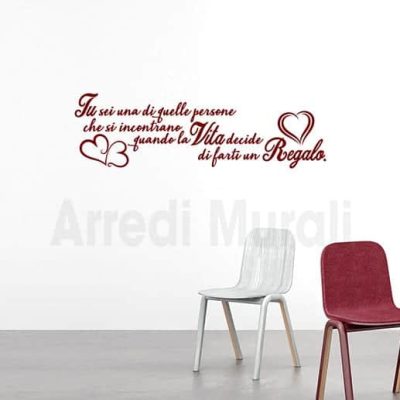 wall stickers frase Dickens scritte decorative murali