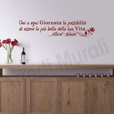wall stickers frase Mark Twain decorazioni murali