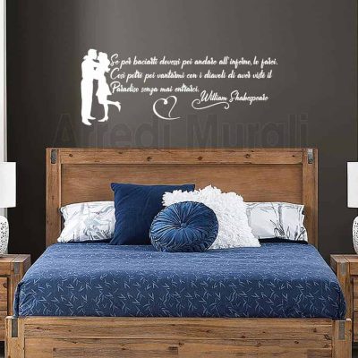 adesivi da parete frase adesiva citazione shakespeare