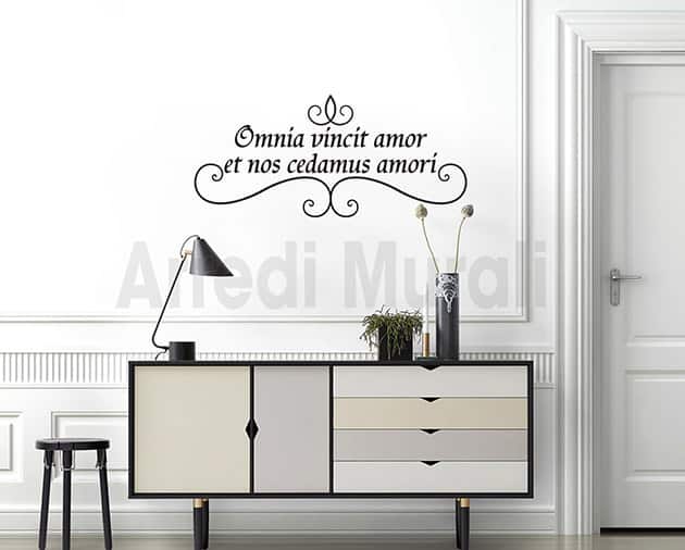 adesivi murali locuzione latina decorazioni da parete