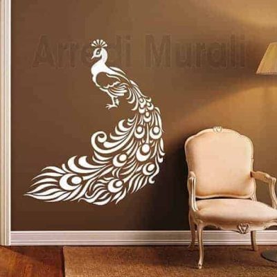 Adesivi da parete pavone decorazioni murali