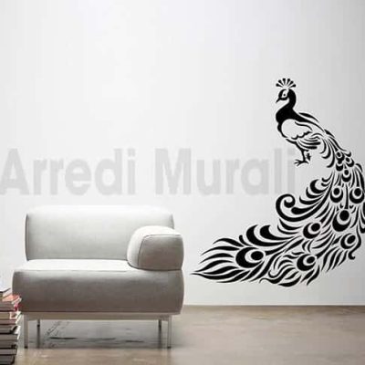 Adesivi murali pavone decorazioni da parete