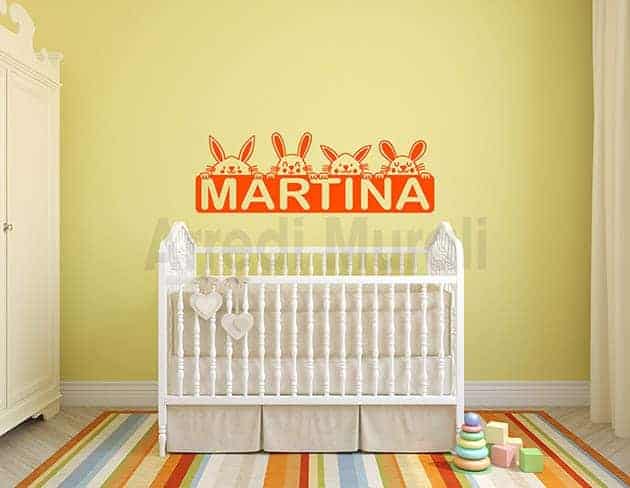 decorazioni da parete personalizzate camerette bambini