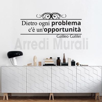 adesivi da parete frase Galileo Galilei