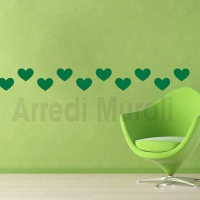 decorazioni da parete cuori adesivi murali